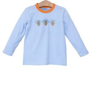Trotter Street Kids Turkey Trio Emdroidery Shirt